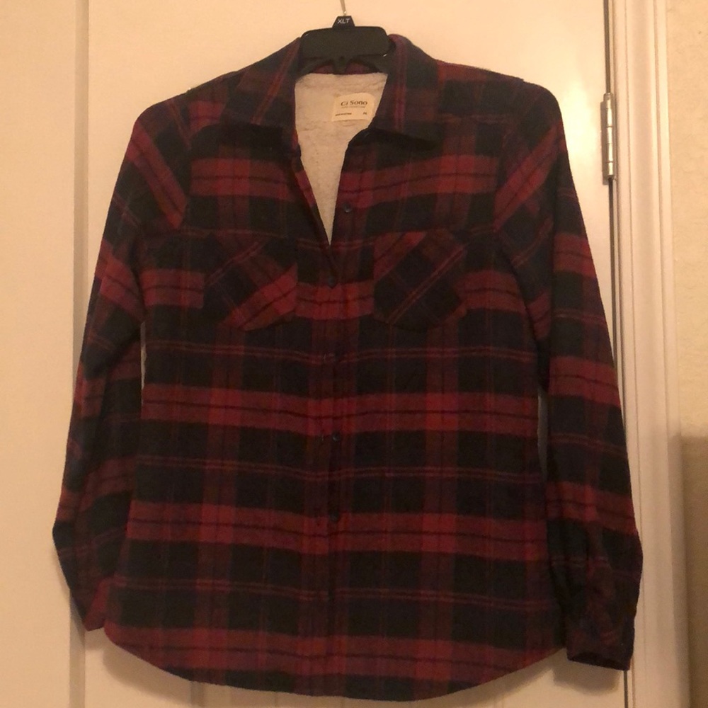 Fleece lined flannel. Size medium. Worn once.